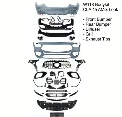 Bodykit voor Mercedes W118 CLA45 AMG Look, Auto-onderdelen, Carrosserie, Bumper, Mercedes-Benz, Voor, Achter, Nieuw, Ophalen of Verzenden