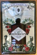 Metalen Reclamebord van Hendricks Gin in reliëf -20x30cm, Nieuw, Reclamebord, Verzenden