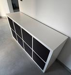 Ikea - Kallax - open kast - incl 8 zwarte bakken, Ophalen, Zo goed als nieuw