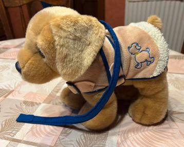 Keel Toys hondje met pakje en riempje 30 cm. beschikbaar voor biedingen