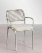 6 nieuwe aluminium tuinstoelen khaki/beige, 6 zitplaatsen, Ophalen of Verzenden, Stoel, Tuinset