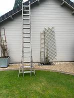 Eiken houten ladder (bois), Doe-het-zelf en Bouw, Ladders en Trappen, Ladder, Gebruikt, Opvouwbaar of Inschuifbaar, 4 meter of meer