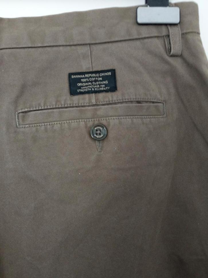 Banana Republic Chinos GAP rel fit Dawson W34L32 nieuw, Kleding | Heren, Broeken en Pantalons, Nieuw, Groen, Ophalen of Verzenden