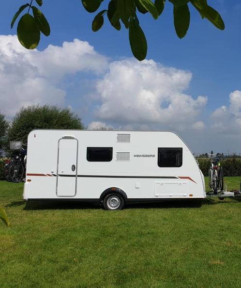 Nette caravan Weinsberg, Caravans en Kamperen, Caravans, Particulier, tot en met 6, 1000 - 1250 kg, Treinzit, Knaus, Dwarsbed