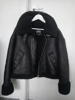 NIEUW Zara matzwarte leren effect jas, Kleding | Dames, Jassen | Winter, Nieuw, Ophalen, Maat 38/40 (M), Zara