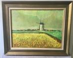 Schilderij “ De Brouckmolen “ te Beveren-ijzer, Antiek en Kunst, Kunst | Schilderijen | Klassiek, Ophalen of Verzenden