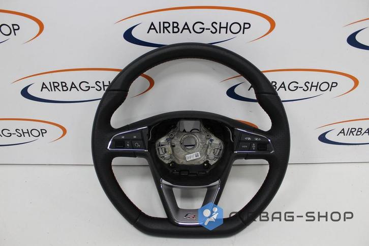 Seat Leon FR Multifunctioneel Leder Stuurwiel stuur 57541909, Auto-onderdelen, Besturing, Seat, Gebruikt, Ophalen of Verzenden