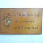 Religeus spreuken bord uit de jaren 50 [861], Antiek en Kunst, Ophalen of Verzenden