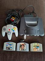 Nintendo 64 console + 1 controller + 3 spellen, Games en Spelcomputers, Ophalen of Verzenden, Zo goed als nieuw