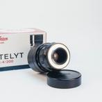 Leica 200mm f4 Telyt all black (late) /w box, TV, Hi-fi & Vidéo, Appareils photo analogiques, Comme neuf, Reflex miroir, Envoi