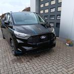 Ford Transit Custom SPORT 2 zijdeuren 19" adapt cruise 40.25, Auto's, Zwart, 4 cilinders, Zwart, Diesel