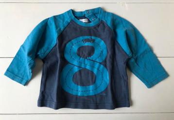 longsleeve P’tit Filou 74 auto racebaan blauw, Kinderen en Baby's, Gebruikt, Ophalen of Verzenden, Jongetje, Shirtje of Longsleeve