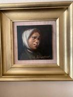 Marthe De Spiegeleir: meisje met witte sjaal., Antiek en Kunst, Ophalen