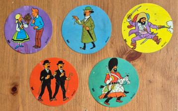 Kuifje stickers Kiri 1973 Hergé Tintin, Enlèvement ou Envoi, Tintin, Comme neuf, Image, Affiche ou Autocollant