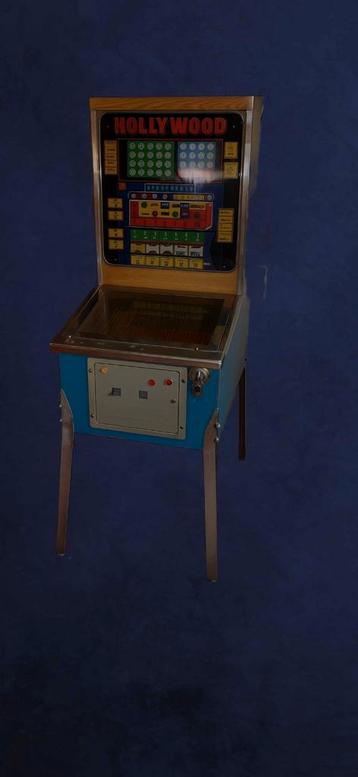 Vintage Bingo Pinballkast – “HOLLYWOOD” + extra onderdelen beschikbaar voor biedingen