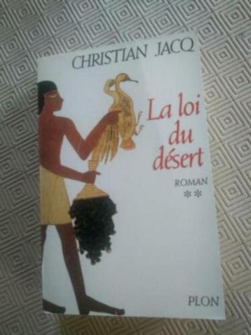 boek:la loi du désert +l'affaire Toutankhamon;Christian Jacq beschikbaar voor biedingen