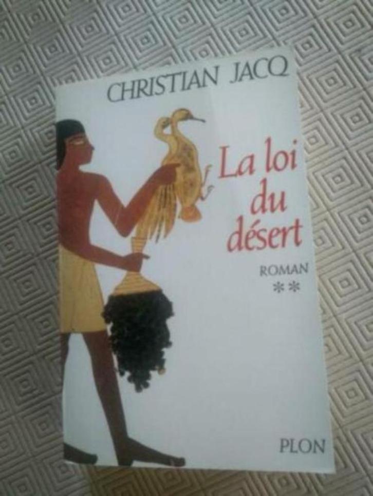 boek:la loi du désert +l'affaire Toutankhamon;Christian Jacq, Boeken, Taal | Frans, Zo goed als nieuw, Fictie, Ophalen of Verzenden
