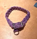 Hondenhalsband voor puppy/kleine hond - paars gevlochten par, Ophalen, Gebruikt
