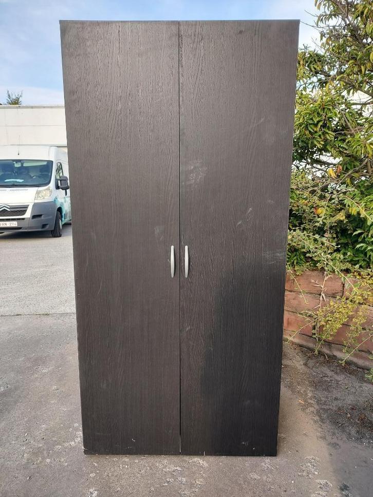 Armoire de rangement noire, Huis en Inrichting, Kasten | Lockerkasten, Zo goed als nieuw, Ophalen