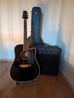 Takamine akoestische gitaar + versterker, Ophalen, Zo goed als nieuw, Overige typen, Met koffer