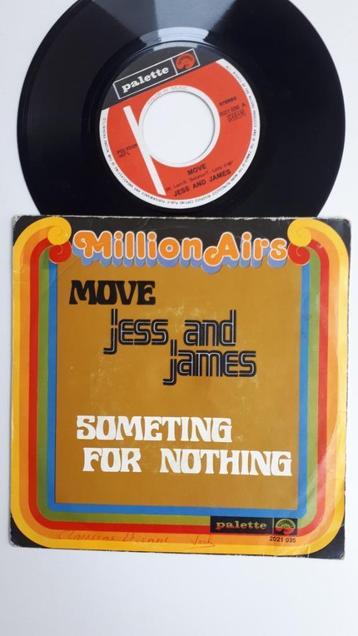 45T Jess and James, Move/Something for Nothing, Belpop 60s, Enlèvement ou Envoi, Utilisé, Autres formats, Autres genres