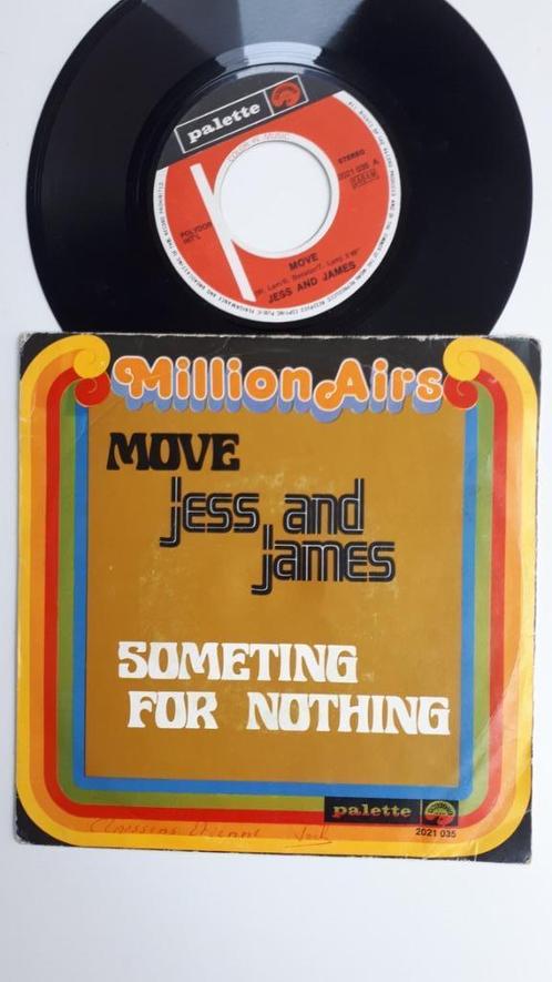 7" Jess and James, Move/Something for Nothing, Belpop 60s, Cd's en Dvd's, Vinyl | Rock, Gebruikt, Overige genres, Overige formaten