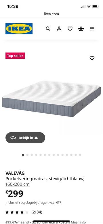 matras 160x200 beschikbaar voor biedingen