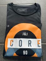 Jack & Jones zwart t-shirt met oranje design M, Ophalen of Verzenden, Zwart