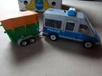Playmobil Politie auto met paardenkar met geluid en lichten, Ophalen of Verzenden, Zo goed als nieuw