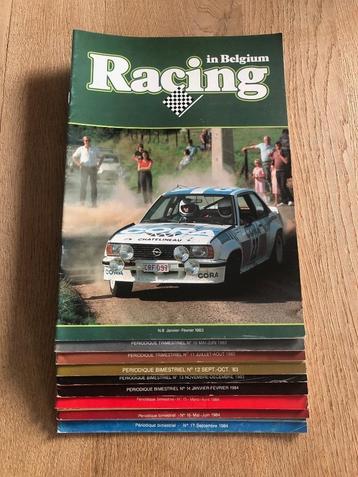 lot 9 magazines Racing In Belgium 1983 1984  F1 Rally Ickx  beschikbaar voor biedingen
