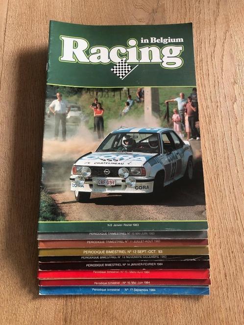 lot 9 magazines Racing In Belgium 1983 1984  F1 Rally Ickx, Verzamelen, Automerken, Motoren en Formule 1, Formule 1, Ophalen of Verzenden