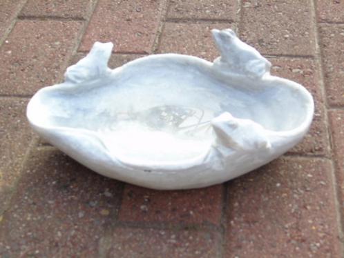 stenen vogelbad wandbeeld met kikkers, Tuin en Terras, Tuinwanddecoratie, Nieuw, Ophalen