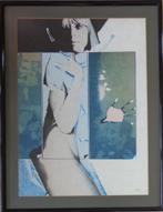 POL MARA / SENSUELE VROUW / KLEURLITHO / 87x67cm / KADER SIG, Antiek en Kunst, Kunst | Litho's en Zeefdrukken, Ophalen