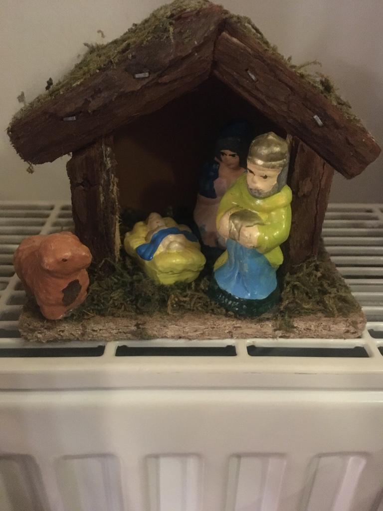 Mini kerststal, Divers, Noël, Comme neuf, Enlèvement ou Envoi
