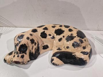 Papier mache hond large , schattig huisdier  beschikbaar voor biedingen