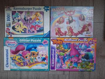 Diverse puzzels - meisje - 5/6 jaar beschikbaar voor biedingen