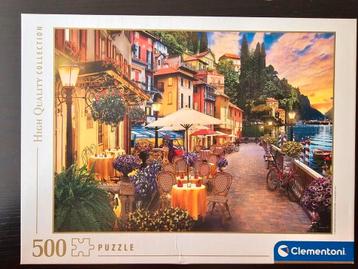 Puzzel 500 stukjes, Clementoni,  Comomeer, volledig.  beschikbaar voor biedingen