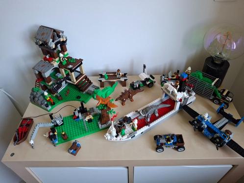 Lego - Dino Island - 5975 & 5987, Kinderen en Baby's, Speelgoed | Duplo en Lego, Gebruikt, Lego, Complete set, Ophalen of Verzenden