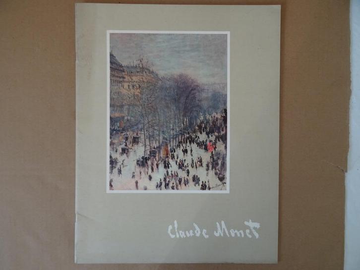 Vintage Claude Monet boek Claude Monet kalender boek 1965, Boeken, Kunst en Cultuur | Beeldend, Zo goed als nieuw, Schilder- en Tekenkunst