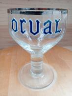 Orval trappist bierglas met emaille letters 33 CL, Verzamelen, Biermerken, Overige merken, Glas of Glazen, Ophalen of Verzenden