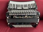 Italiaanse Charron Frères waaierklavier accordeon .4 korig ., Muziek en Instrumenten, Accordeons, Gebruikt, Met koffer, Accordiola