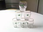 6 art deco genever glaasjes fryns  hasselt, Ophalen