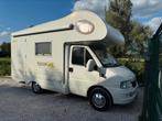Mobilhome gekeurd met roos formulier, Caravans en Kamperen, Mobilhomes, Fiat, Luifel, Boiler, Bedrijf