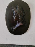 Plaque en bronze signée, Antiquités & Art, Enlèvement