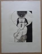 JEF VAN TUERENHOUT / NAAKTE KONINGIN / ZW-W ETS / 65x50cm, Ophalen of Verzenden