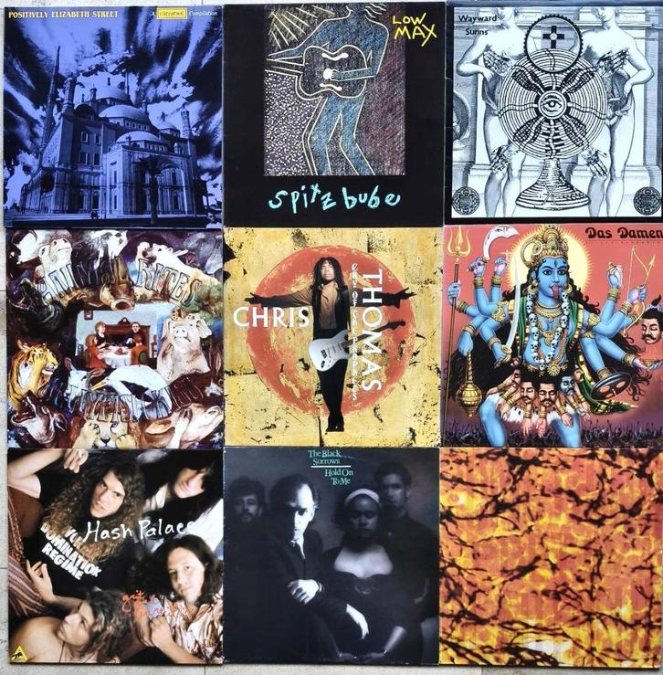 Lot van 9  ALTERNATIVE ROCK lp's van rond 1990, Cd's en Dvd's, Vinyl | Pop, Gebruikt, 1980 tot 2000, 12 inch, Ophalen of Verzenden