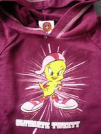 bordeaux trui van Tweety met kapje, Kinderen en Baby's, Kinderkleding | Maat 92, Tweety, Meisje, Trui of Vest, Gebruikt