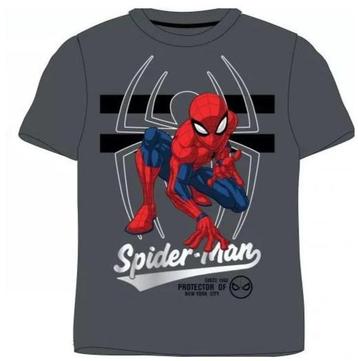Spiderman T-shirt - Grijs - Maat 116-122-128-134