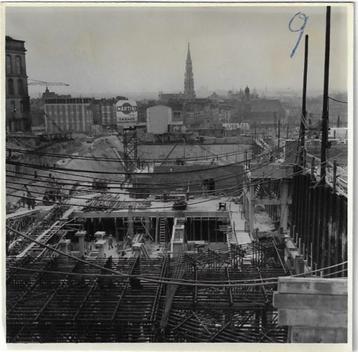 15 photos travaillant autour du petit ring 1955 Bruxelles