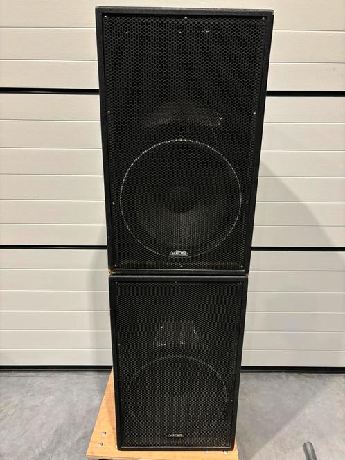 2x JB systems Vibe 15 luidsprekercabinet, Audio, Tv en Foto, Luidsprekerboxen, Gebruikt, Front, Rear of Stereo speakers, 120 watt of meer